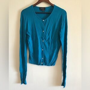 Lightweight Summer Sweater with Rhinestone Buttons